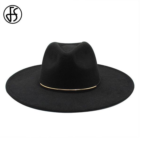 wide brim hats fs 2021 autumn winter big wool fedora hat women men metal chain panama lady trilby jazz felt chapeau sombrero, Blue;gray
wide brim hats fs 2021 autumn winter big wool fedora hat women men metal chain panama lady trilby jazz felt chapeau sombrero, Blue;gray