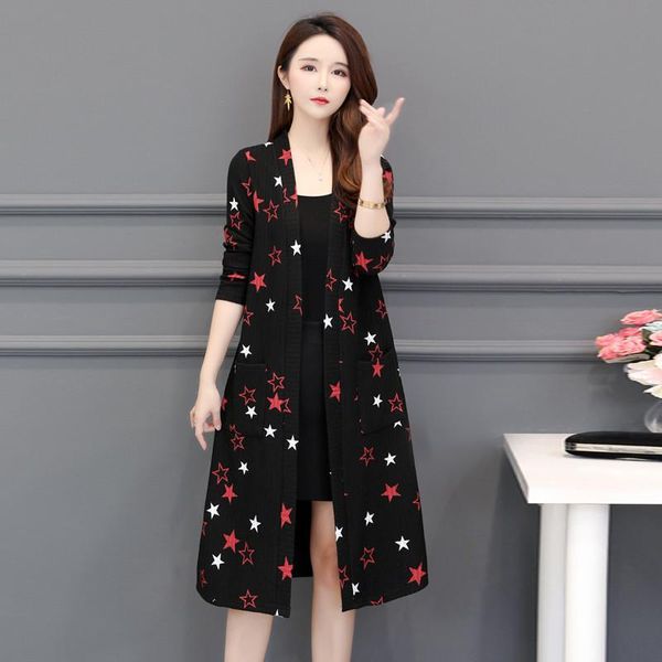 women's knits & tees large size long cardigan female 2021 autumn winter women sleeve casual print knitted cardigans sweater jacket xl-5, White
women's knits & tees large size long cardigan female 2021 autumn winter women sleeve casual print knitted cardigans sweater jacket xl-5, White