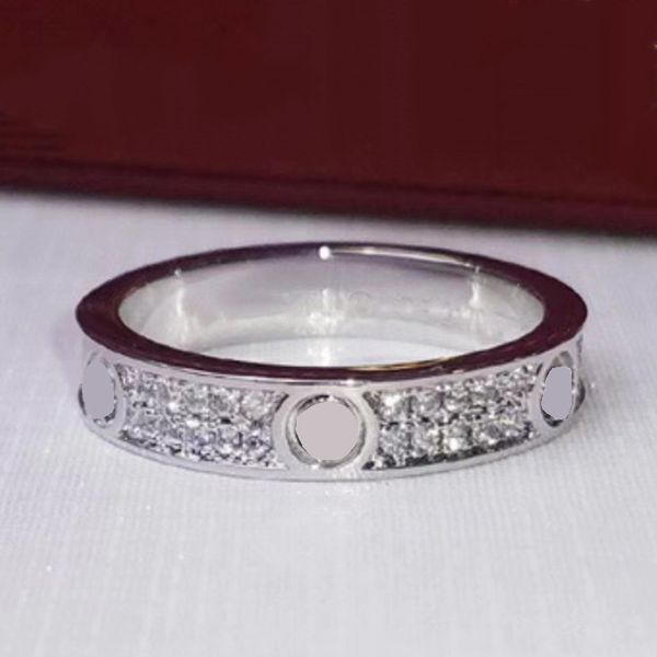 brand rings love ring with full zircon 4mm width wedding rings woman jewelry loverings anniversary gift only packed on velet bag s12100 pp56, Silver
brand rings love ring with full zircon 4mm width wedding rings woman jewelry loverings anniversary gift only packed on velet bag s12100 pp56, Silver