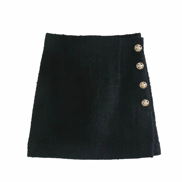 2021 new black textured contrast high waist mini skirt women autumn vintage metal button a line elegant office ladies skirts naah 
2021 new black textured contrast high waist mini skirt women autumn vintage metal button a line elegant office ladies skirts naah