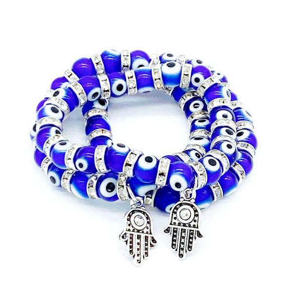 2022 new lucky hand eye strands beaded pendant bracelets handmade beads elastic bangle women men fashion jewelry, Black
2022 new lucky hand eye strands beaded pendant bracelets handmade beads elastic bangle women men fashion jewelry, Black