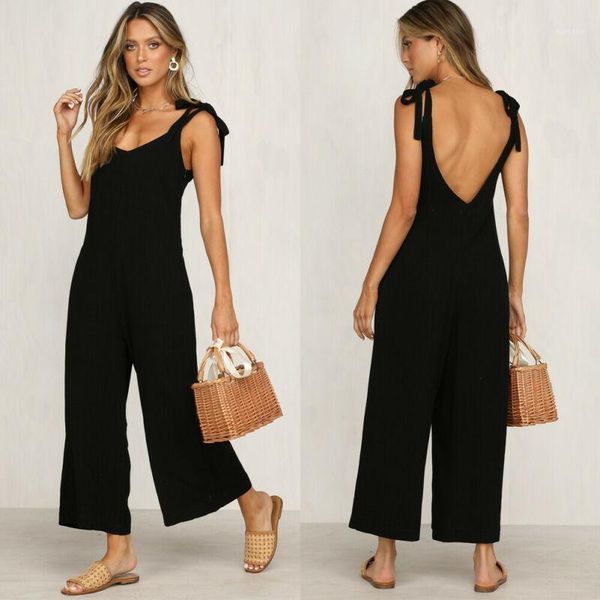 hirigin rompers 2020 summer new women casual loose linen cotton jumpsuit sleeveless backless playsuit trousers overalls1, Black;white
hirigin rompers 2020 summer new women casual loose linen cotton jumpsuit sleeveless backless playsuit trousers overalls1, Black;white