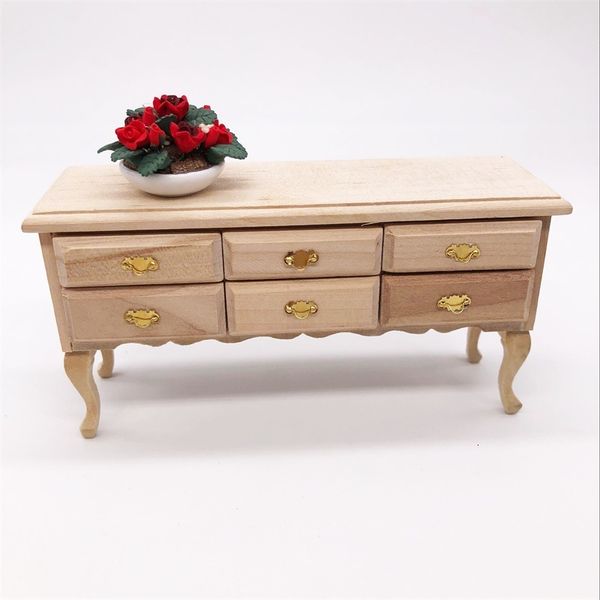 1: 12 mini doll house dollhouse pocket furniture furnishing desk 6 drawer table miniature scene props handmade design crsm
1: 12 mini doll house dollhouse pocket furniture furnishing desk 6 drawer table miniature scene props handmade design crsm