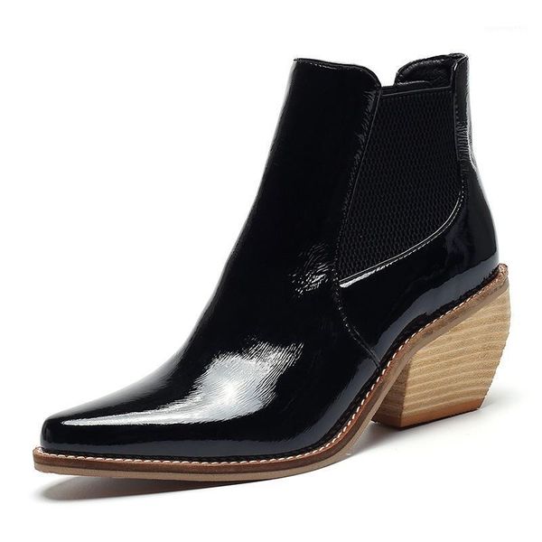 2021 western cowboy boots for women pointed toe western boots leather ankle women block wedges autumn winter botas1, Black
2021 western cowboy boots for women pointed toe western boots leather ankle women block wedges autumn winter botas1, Black