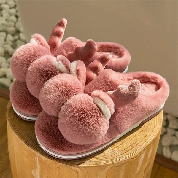 women winter warm plush woman shoes cute elk home ladies casual christmas slippers indoor floor female footwear y201026, Black
women winter warm plush woman shoes cute elk home ladies casual christmas slippers indoor floor female footwear y201026, Black