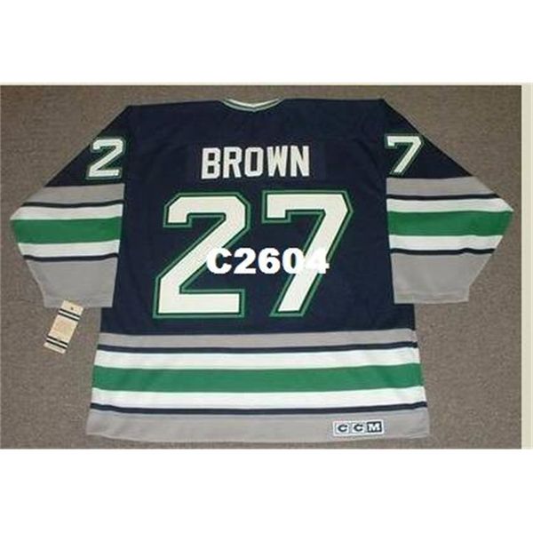men #27 jeff brown hartford whalers 1995 ccm vintage retro hockey jersey or custom any name or number retro jersey, Black
men #27 jeff brown hartford whalers 1995 ccm vintage retro hockey jersey or custom any name or number retro jersey, Black