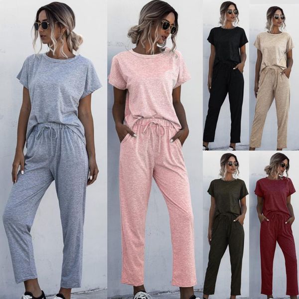 gym clothing two piece sport set summer clothes for women fashion casual long pants t-shirt suits female comfortable 6 color1, White;black
gym clothing two piece sport set summer clothes for women fashion casual long pants t-shirt suits female comfortable 6 color1, White;black