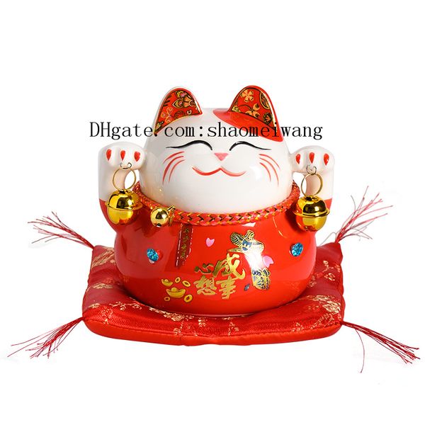 5 inch ceramic japan eight real money lucky cat ceramic ornament cute fat happy maneki neko piggy bank for home decor toy gift d1034, Black
5 inch ceramic japan eight real money lucky cat ceramic ornament cute fat happy maneki neko piggy bank for home decor toy gift d1034, Black
