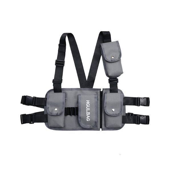 fashion vest with pocket multipurpose chest front bag pouch outdoor sport wear nylon tactical chest rig vest, Gray;blue
fashion vest with pocket multipurpose chest front bag pouch outdoor sport wear nylon tactical chest rig vest, Gray;blue