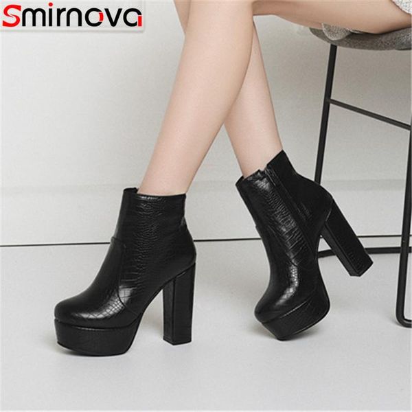boots smirnova 2021 ankle for women round toe zip ladies autumn winter fashion platform big size 34-43, Black
boots smirnova 2021 ankle for women round toe zip ladies autumn winter fashion platform big size 34-43, Black