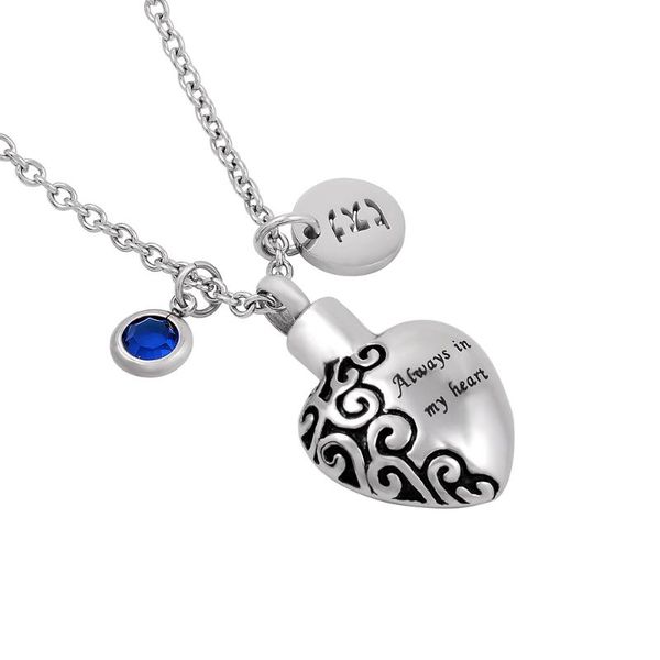 ijd2472 always in my heart stainless steel diy jewelry cremation urn necklace for ashes, Silver
ijd2472 always in my heart stainless steel diy jewelry cremation urn necklace for ashes, Silver