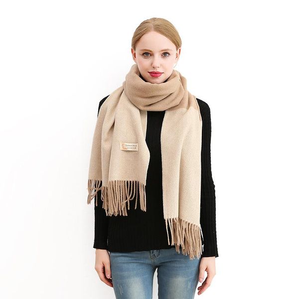 scarves women's striped cashmere bicolor splicing solid patchwork warm shawl lady's red pink camel tassels scarf, Blue;gray
scarves women's striped cashmere bicolor splicing solid patchwork warm shawl lady's red pink camel tassels scarf, Blue;gray