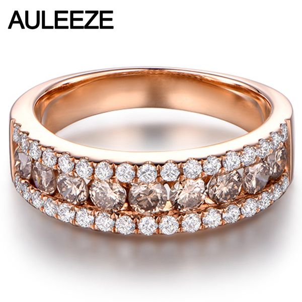luxury real brown diamond wedding band solid 14k 585 rose gold natural diamond anniversary ring bands for women fine jewelry t200411, Slivery;golden
luxury real brown diamond wedding band solid 14k 585 rose gold natural diamond anniversary ring bands for women fine jewelry t200411, Slivery;golden