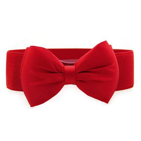 womens sweet bowknot elastic bow wide stretch buckle waistband waist belt red, Black;brown
womens sweet bowknot elastic bow wide stretch buckle waistband waist belt red, Black;brown