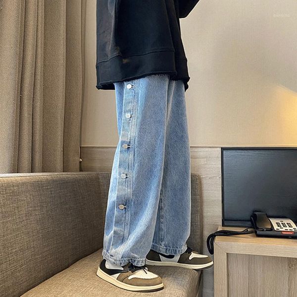 2021 pai jin pants men's korean trendy baggy straight leg denim fall sense wide leg pants casual size s-5xl1, Black
2021 pai jin pants men's korean trendy baggy straight leg denim fall sense wide leg pants casual size s-5xl1, Black