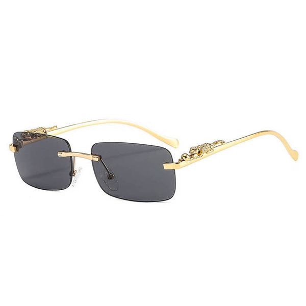 cheetah decoration frameless sun glasses square frame sunglasses for men and women retro leopard head 9 colors, White;black
cheetah decoration frameless sun glasses square frame sunglasses for men and women retro leopard head 9 colors, White;black
