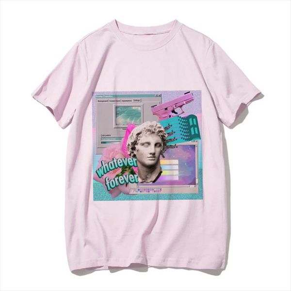 2020 new pink womens clothing vaporwave aesthetics art harajuku vintage vogue streetwear tracksuit personality female t shirt, White
2020 new pink womens clothing vaporwave aesthetics art harajuku vintage vogue streetwear tracksuit personality female t shirt, White