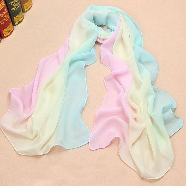 scarves 2021 nice chiffon scarf women gradual colors georgette silk shawl female long design 155x47cm, Blue;gray
scarves 2021 nice chiffon scarf women gradual colors georgette silk shawl female long design 155x47cm, Blue;gray