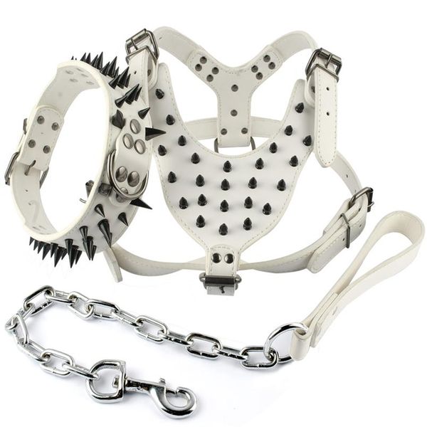 cool spiked studded leather dog harness rivets collar and leash set for medium large dogs pitbull bulldog bull terrier 2 bbyloq
cool spiked studded leather dog harness rivets collar and leash set for medium large dogs pitbull bulldog bull terrier 2 bbyloq