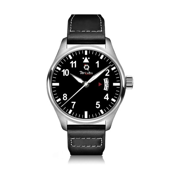 men's luxury automatic mechanical watch requin pilot's series brand 326501 three hands calendar black dial silver white stainless, Slivery;brown
men's luxury automatic mechanical watch requin pilot's series brand 326501 three hands calendar black dial silver white stainless, Slivery;brown