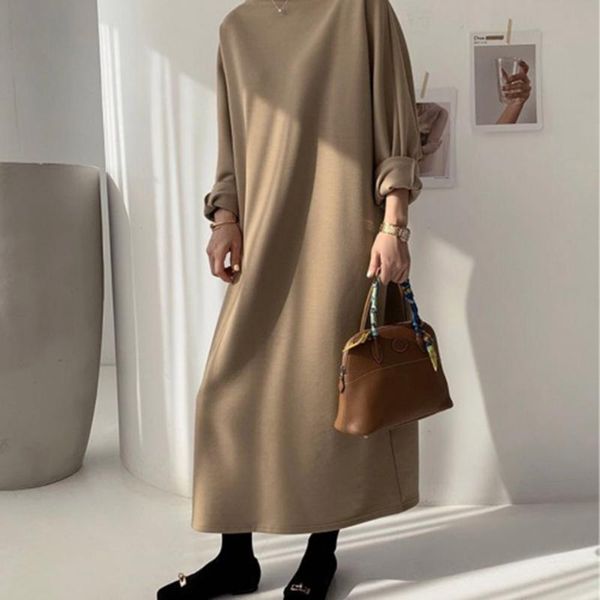 casual dresses korean version japanese dress winter autumn loose trendy simple thick thin stand-up collar long sleeve, Black;gray
casual dresses korean version japanese dress winter autumn loose trendy simple thick thin stand-up collar long sleeve, Black;gray