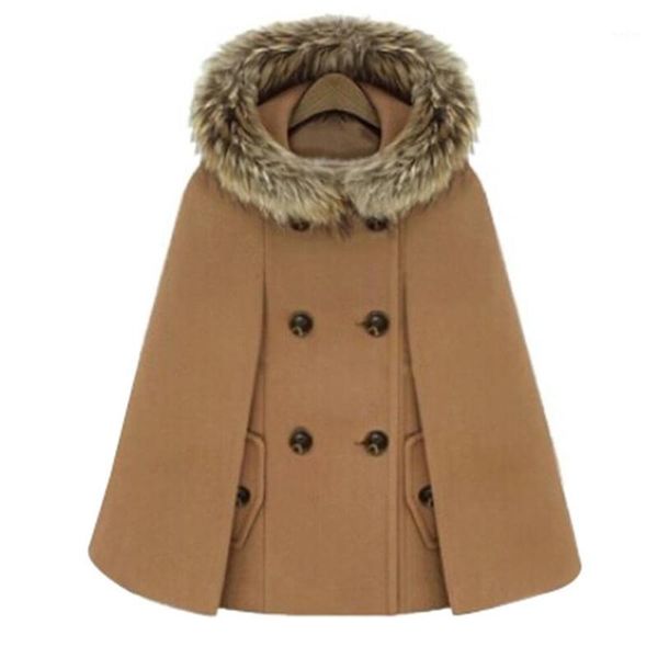 women's winter coat women vintage faux fur hooded cape coat poncho jacket autumn outerwear loose casacos femininos1, Black
women's winter coat women vintage faux fur hooded cape coat poncho jacket autumn outerwear loose casacos femininos1, Black