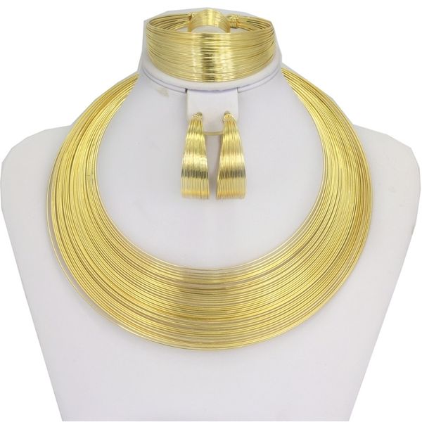 liffly fashion dubai gold sets for women african wedding wire charm necklace bracelet earrings nigerian bridal jewelry 201222, Slivery;crystal
liffly fashion dubai gold sets for women african wedding wire charm necklace bracelet earrings nigerian bridal jewelry 201222, Slivery;crystal