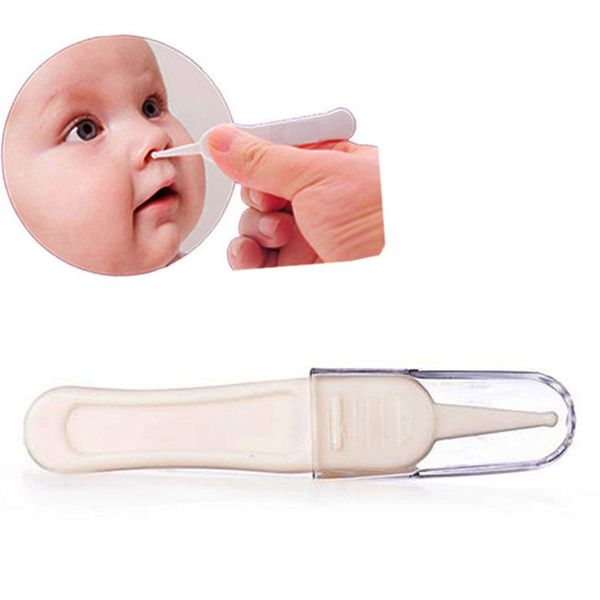 1pcs New Baby Safety Tweezers Plastic Tweezers Ear Nose Clean Nose Ears Dirty Baby Care Nasal Aspirator Nose Cleaner