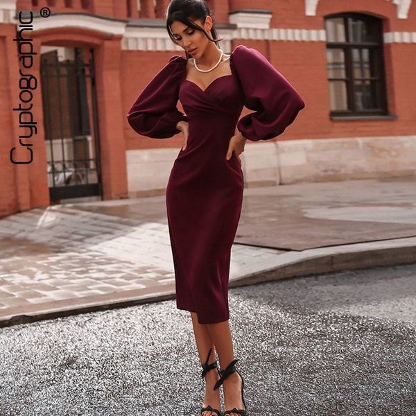 cryptographic square collar backless fashion wrap dress women puff sleeve midi dresses elegant party bodycon dress autumn y200418, Black;pink
cryptographic square collar backless fashion wrap dress women puff sleeve midi dresses elegant party bodycon dress autumn y200418, Black;pink