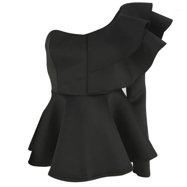women blouse one shoulder shirts peplum ruffles slim party wear elegant ladies summer white red black blusa mujer1
women blouse one shoulder shirts peplum ruffles slim party wear elegant ladies summer white red black blusa mujer1