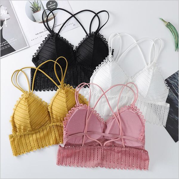 3Pieces/Lot Summer Lace Tube Tops Push Up Bras Women Floral Embroidered Bralette Cropped Top Sexy Lingerie, Black
3Pieces/Lot Summer Lace Tube Tops Push Up Bras Women Floral Embroidered Bralette Cropped Top Sexy Lingerie, Black