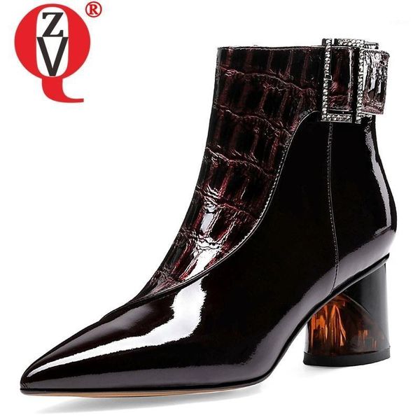 zvq autumn new fashion ankle boots outdoor high heels pointed toe plus size zip genuine leather women shoes drop shipping1, Black
zvq autumn new fashion ankle boots outdoor high heels pointed toe plus size zip genuine leather women shoes drop shipping1, Black