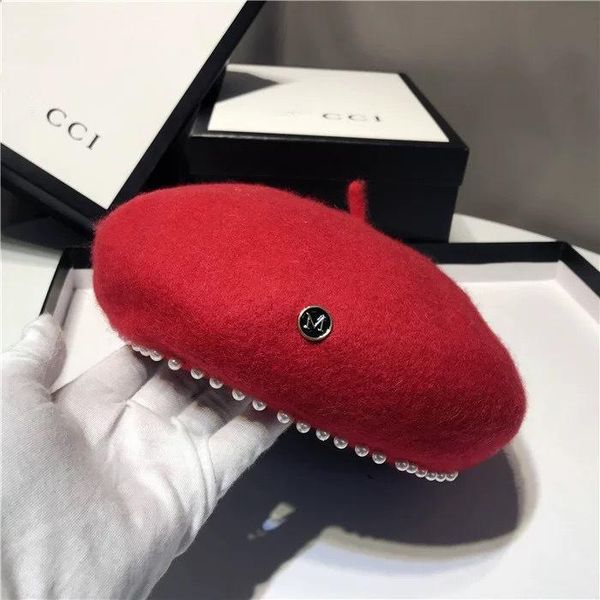 beret japanese female autumn/winter wool hat pearl buds of england model contracted painter cap, Blue;gray
beret japanese female autumn/winter wool hat pearl buds of england model contracted painter cap, Blue;gray