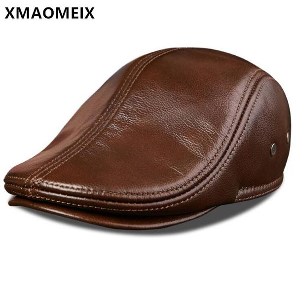 berets xmaomeix winter men's genuine leather caps warm men cowhide hat snapback cap brand casual dad multi-color, Blue;gray
berets xmaomeix winter men's genuine leather caps warm men cowhide hat snapback cap brand casual dad multi-color, Blue;gray