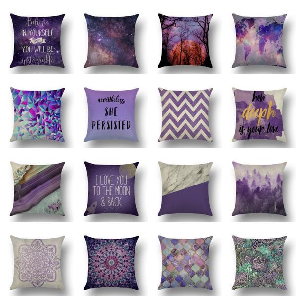 cushion/decorative pillow creative violet colored polyester throw cover modern nordic geometric cartoon mandala starry cushion 18"1
cushion/decorative pillow creative violet colored polyester throw cover modern nordic geometric cartoon mandala starry cushion 18"1