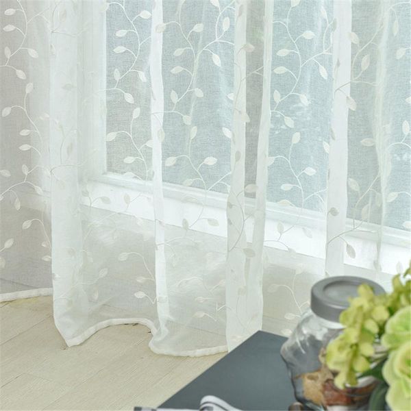 curtain & drapes leaves embroidered white voile curtains bedroom sheer for living room tulle window curtains/panels screening
curtain & drapes leaves embroidered white voile curtains bedroom sheer for living room tulle window curtains/panels screening