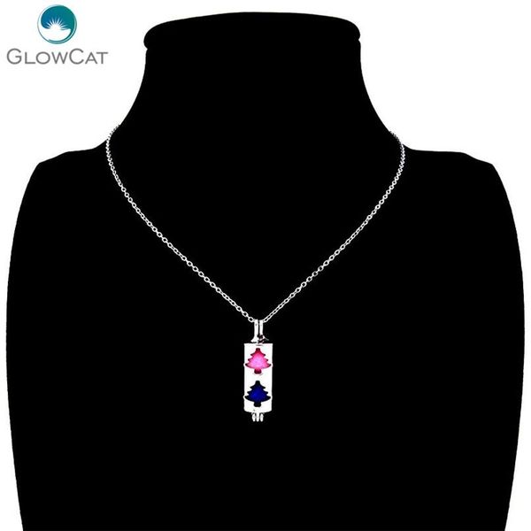 k250 silver rectangle christmas tree bead cage necklace locket stainless chain aroma essential oil diffuser locket wmtdhw, Black
k250 silver rectangle christmas tree bead cage necklace locket stainless chain aroma essential oil diffuser locket wmtdhw, Black