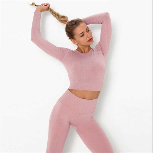 yoga outfits seamless striped wear women's quick-drying breathable running sports long-sleeved high-elastic slim fitness ds77, White;red
yoga outfits seamless striped wear women's quick-drying breathable running sports long-sleeved high-elastic slim fitness ds77, White;red