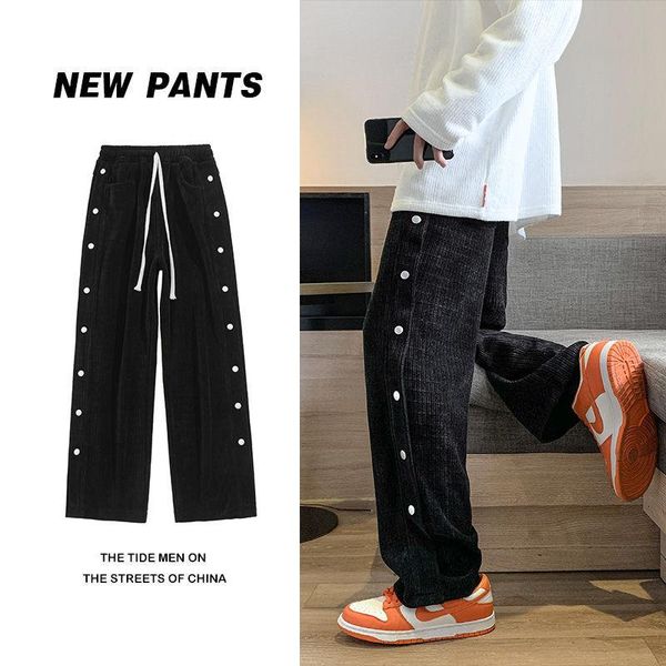 men's pants winter thickened corduroy warmth fashion retro casual men streetwear hip-hop straight wide-leg m-2xl, Black
men's pants winter thickened corduroy warmth fashion retro casual men streetwear hip-hop straight wide-leg m-2xl, Black