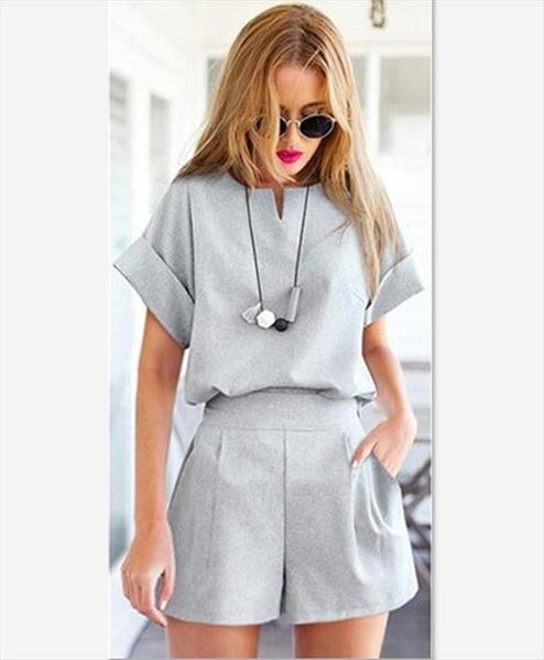 women 2020 summer clothes tracksuit 2 piece set solid color wind large size womens short sleeve two piece suit, White;black
women 2020 summer clothes tracksuit 2 piece set solid color wind large size womens short sleeve two piece suit, White;black