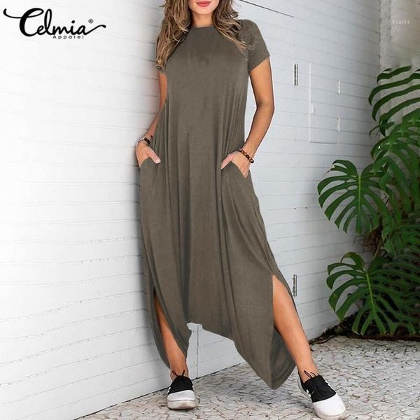 vintage women rompers celmia 2020 drop-crotch zipper short sleeve asymmetrical jumpsuits long palazzo casual solid playsuits 5xl1, Black;white
vintage women rompers celmia 2020 drop-crotch zipper short sleeve asymmetrical jumpsuits long palazzo casual solid playsuits 5xl1, Black;white