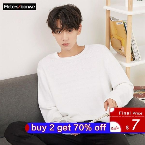 metersbonwe brand knitted sweater men spring autumn fashion long sleeve knitted men cotton sweater clothes 201106, White;black
metersbonwe brand knitted sweater men spring autumn fashion long sleeve knitted men cotton sweater clothes 201106, White;black