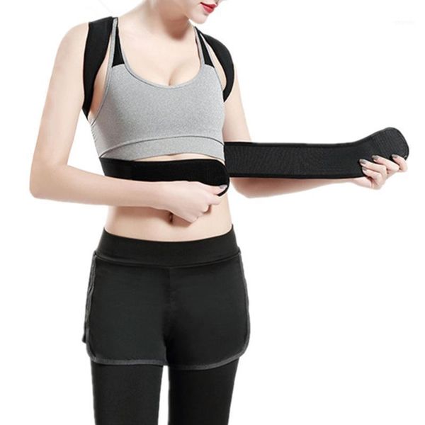 back support adjustable shoulder belt hump posture corrector women brace female fitness equipment1, Black;blue
back support adjustable shoulder belt hump posture corrector women brace female fitness equipment1, Black;blue