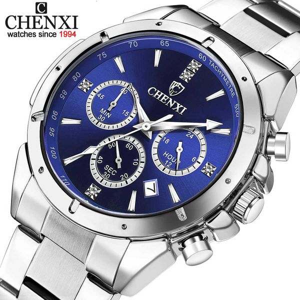 chenxi brand men's quartz wristwatch full stainless steel watch for men waterproof luminous chronograph relogio masculino, Silver
chenxi brand men's quartz wristwatch full stainless steel watch for men waterproof luminous chronograph relogio masculino, Silver