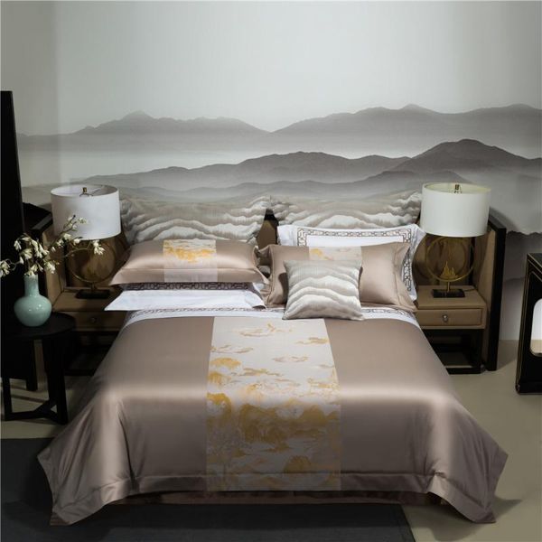 4 pieces cozy luxury beige bedding sets king size egypt cotton sateen jacquard duvet cover oriental landscape cloud linens
4 pieces cozy luxury beige bedding sets king size egypt cotton sateen jacquard duvet cover oriental landscape cloud linens