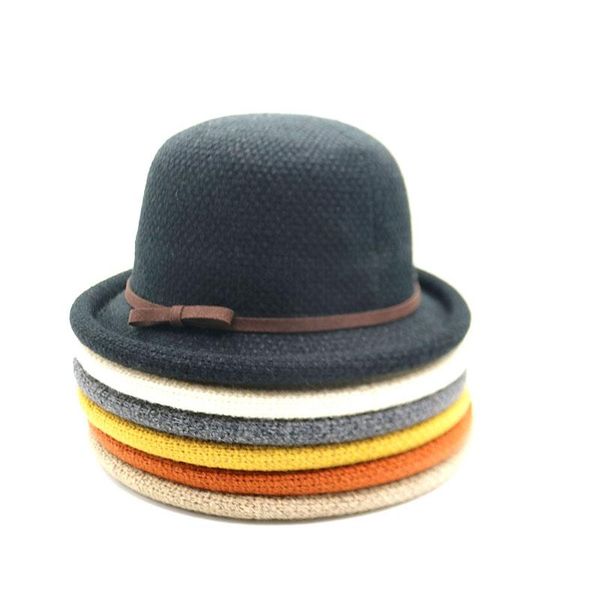 wide brim hats material fedoras casual round crimping fashion winter warm cap for men women, Blue;gray
wide brim hats material fedoras casual round crimping fashion winter warm cap for men women, Blue;gray