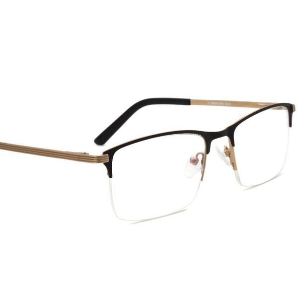 fashion sunglasses frames eyewear men rectangle half rim spectacles metal business msg7162, Black
fashion sunglasses frames eyewear men rectangle half rim spectacles metal business msg7162, Black