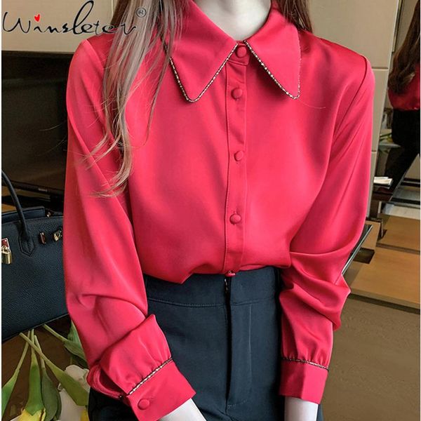 2020 autumn woman chiffon shirts peter pan collar single-breasted long sleeve women blouses fashion t08502k, White
2020 autumn woman chiffon shirts peter pan collar single-breasted long sleeve women blouses fashion t08502k, White