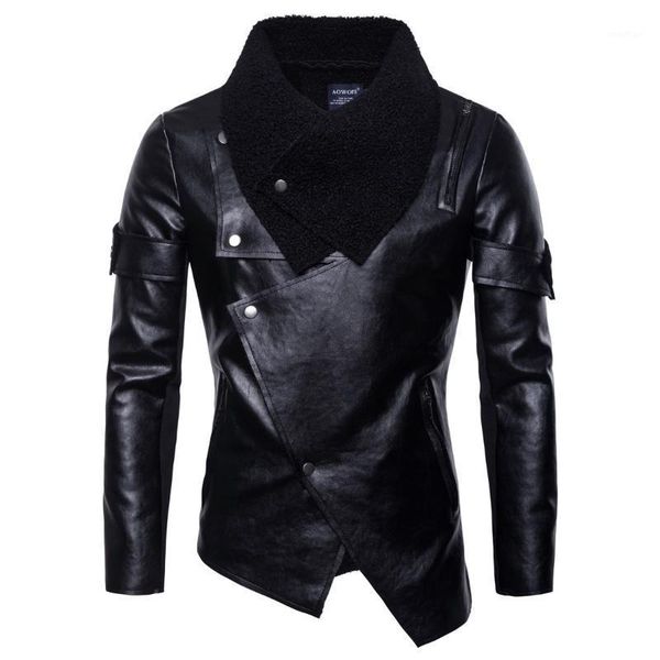 2020autumn new men's fur collar motorcycle pu jacket leather irregular personality punk leather jacket men's black s-xxl1
2020autumn new men's fur collar motorcycle pu jacket leather irregular personality punk leather jacket men's black s-xxl1