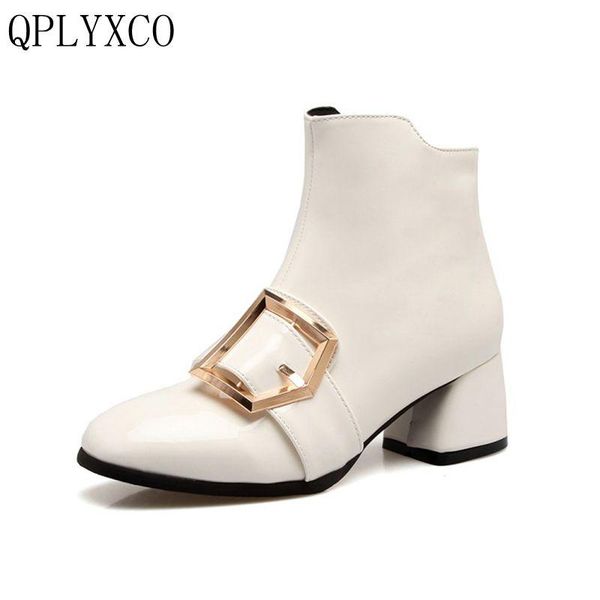 qplyxco 2021 new big &small size 32-47 patent leater autumn winter ankle boots shoes women zipper short boots square heels 709-2, Black
qplyxco 2021 new big &small size 32-47 patent leater autumn winter ankle boots shoes women zipper short boots square heels 709-2, Black